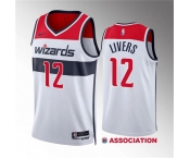 Men's Washington Wizards #12 Isaiah Livers White Association Edition Stitched Basketball Jersey