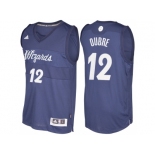 Men's Washington Wizards #12 Kelly Oubre Navy Blue 2016 Christmas Day NBA Swingman Jersey