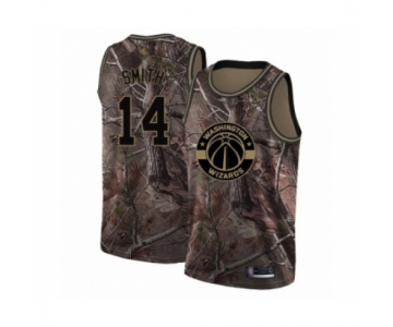 Men's Washington Wizards #14 Ish Smith Swingman Camo Realtree Collection Basketball Jersey