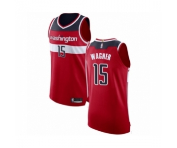 Men's Washington Wizards #15 Moritz Wagner Authentic Red Basketball Jersey - Icon Edition