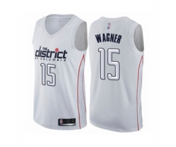 Men's Washington Wizards #15 Moritz Wagner Authentic White Basketball Jersey - City Edition