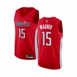 Men's Washington Wizards #15 Moritz Wagner Red Swingman Jersey - Earned Edition