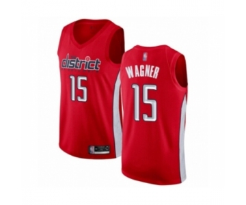 Men's Washington Wizards #15 Moritz Wagner Red Swingman Jersey - Earned Edition