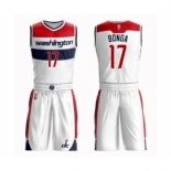 Men's Washington Wizards #17 Isaac Bonga Authentic White Basketball Suit Jersey - Association Edition