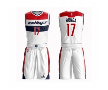 Men's Washington Wizards #17 Isaac Bonga Authentic White Basketball Suit Jersey - Association Edition