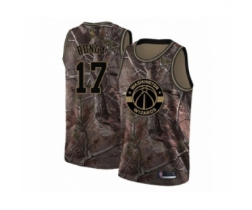 Men's Washington Wizards #17 Isaac Bonga Swingman Camo Realtree Collection Basketball Jersey