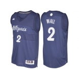 Men's Washington Wizards #2 John Wall Blue 2016 Christmas Day NBA Swingman Jersey