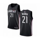 Men's Washington Wizards #21 Moritz Wagner Authentic Black Basketball Jersey - City Edition