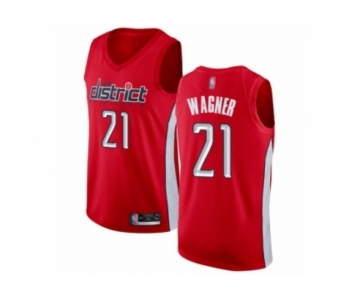 Men's Washington Wizards #21 Moritz Wagner Red Swingman Jersey - Earned Edition