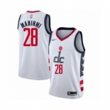 Men's Washington Wizards #28 Ian Mahinmi Swingman White Basketball Jersey 2019-20  City Edition