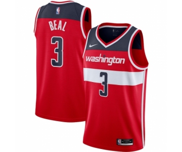 Men's Washington Wizards #3 Bradley Beal Nike Red 2020-21 Swingman Jersey