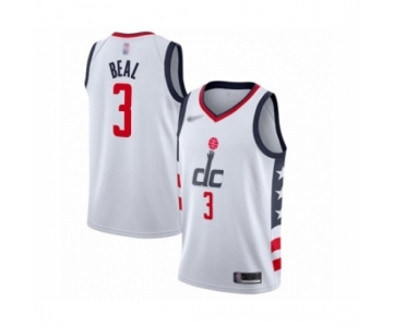 Men's Washington Wizards #3 Bradley Beal Swingman White Basketball Jersey 2019-20 City Edition