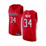 Men's Washington Wizards #34 C.J. Miles Red Swingman Jersey - Earned Edition