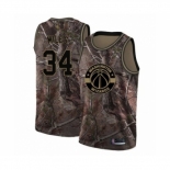 Men's Washington Wizards #34 C.J. Miles Swingman Camo Realtree Collection Basketball Jersey