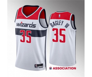 Men's Washington Wizards #35 Marvin Bagley III White Association Edition Stitched Basketball Jersey