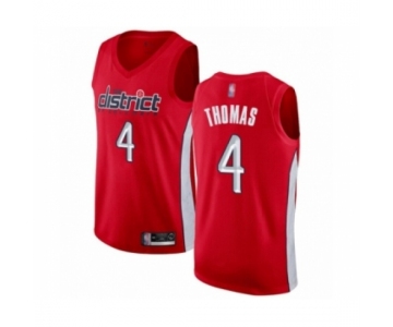 Men's Washington Wizards #4 Isaiah Thomas Red Swingman Jersey - Earned Edition