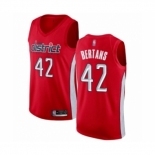 Men's Washington Wizards #42 Davis Bertans Red Swingman Jersey - Earned Edition