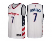 Men's Washington Wizards #7 Brandon Jennings adidas White Swingman Stars Stripes Jersey