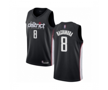 Men's Washington Wizards #8 Rui Hachimura Authentic Black Basketball Jersey - City Edition