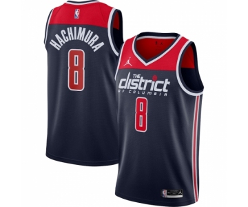 Men's Washington Wizards #8 Rui Hachimura Jordan Brand Navy 2020-21 Swingman Player Jersey