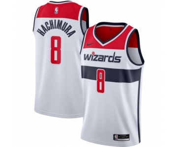 Men's Washington Wizards #8 Rui Hachimura Nike White 2020-21 Swingman Jersey