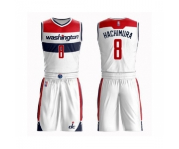 Men's Washington Wizards #8 Rui Hachimura Swingman White Basketball Suit Jersey - Association Edition