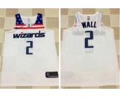 Nike Washington Wizards #2 John Wall White Stitched NBA Jersey