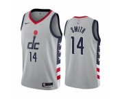 Nike Wizards #14 Ish Smith Gray NBA Swingman 2020-21 City Edition Jersey