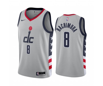 Nike Wizards #8 Rui Hachimura Gray NBA Swingman 2020-21 City Edition Jersey