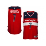 adidas Washington Wizards #7 Brandon Jennings Red Swingman Road Jersey