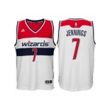 adidas Washington Wizards #7 Brandon Jennings White Swingman Home Jersey