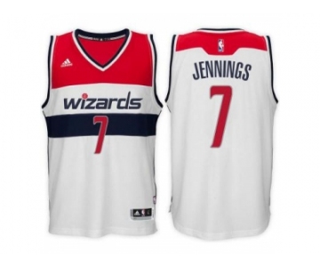 adidas Washington Wizards #7 Brandon Jennings White Swingman Home Jersey