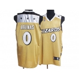 nba washington wizards #0 gilbert arenas yellow