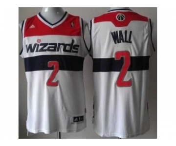 nba washington wizards #2 john wall white[revolution 30 swingman]