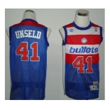 nba washington wizards #41 unseld blue