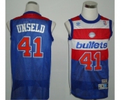 nba washington wizards #41 unseld blue