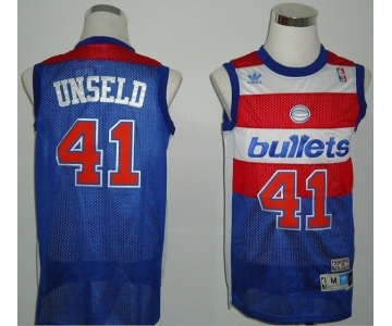 nba washington wizards #41 unseld blue