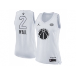 Women Nike Washington Wizards #2 John Wall White NBA Jordan Swingman 2018 All-Star Game Jersey