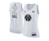 Women Nike Washington Wizards #2 John Wall White NBA Jordan Swingman 2018 All-Star Game Jersey