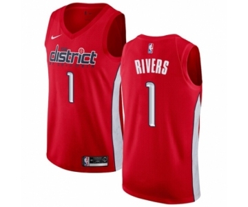 Women's Nike Washington Wizards #1 Austin Rivers Red Swingman Jersey - Earned Edition