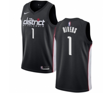 Women's Nike Washington Wizards #1 Austin Rivers Swingman Black NBA Jersey - City Edition