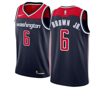 Women's Nike Washington Wizards #6 Troy Brown Jr. Swingman Navy Blue NBA Jersey Statement Edition