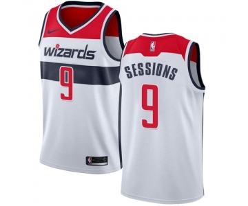 Women's Nike Washington Wizards #9 Ramon Sessions Authentic White NBA Jersey - Association Edition