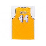 Los Angeles Lakers #44 Jerry West Gold Throwback Stitched NBA Jersey