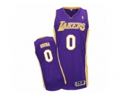 Men Adidas Los Angeles Lakers #0 Kyle Kuzma Authentic Purple Road NBA Jersey