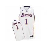 Men Adidas Los Angeles Lakers #1 Kentavious Caldwell-Pope Swingman White Alternate NBA Jersey