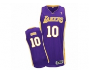 Men Adidas Los Angeles Lakers #10 Tyler Ennis Authentic Purple Road NBA Jersey