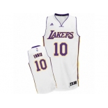 Men Adidas Los Angeles Lakers #10 Tyler Ennis Swingman White Alternate NBA Jersey