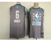 Men Jordan Los Angeles Lakers #6 LeBron James Grey 2022 NBA All-Star Swingman Basketball Jersey