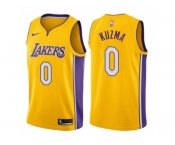 Men Los Angeles Lakers #0 Kyle Kuzma Gold 2017-18 Swingman NBA Jersey